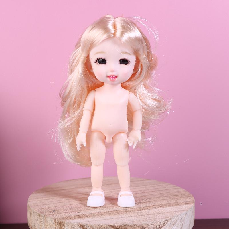 

1 Набор 3D Симуляционные Глаза 13 Шарниров Мультивыражение Маленькая Кукла Милая 16 см 1/8 Голая Кукла Игрушка для Девочки Детский Подарок