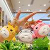Japanese Style Cute Totoro Plush Keychain - Cartoon Stuffed Doll Pendant Keyring