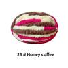 Handmade DIY Rainbow Adient Yarn Scarf  Tail Line Finger Knitting Cozy  Nest  Cuion Thi Ice Strip Yarn