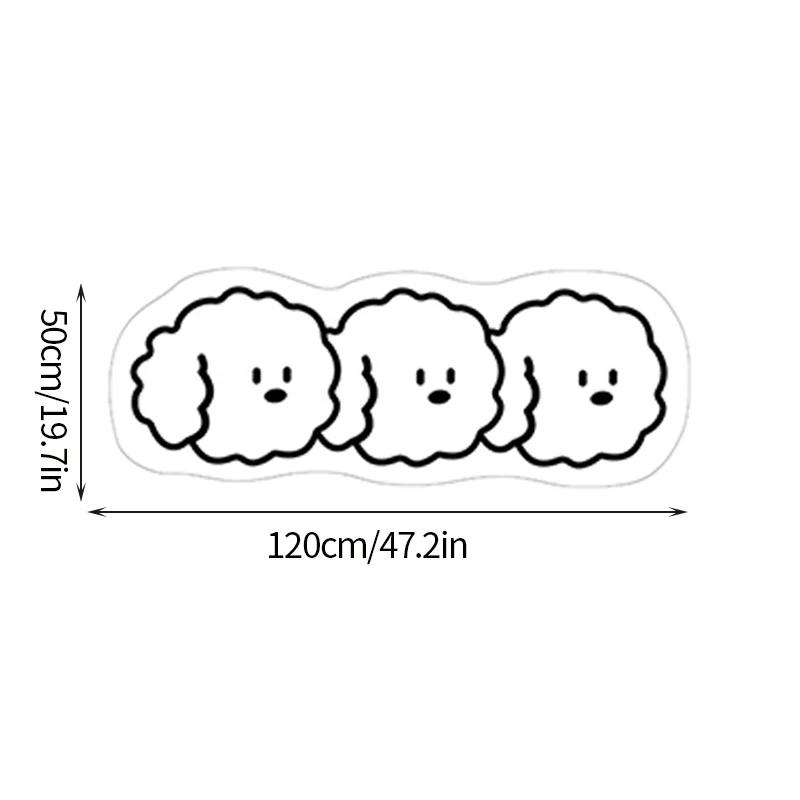 Ins Nordic Non Slip Rug Soft Floor Mat Living Room Bedside  Area Rugs Bathroom Kitchen Door Entrance Mat Alfombra Home Decor