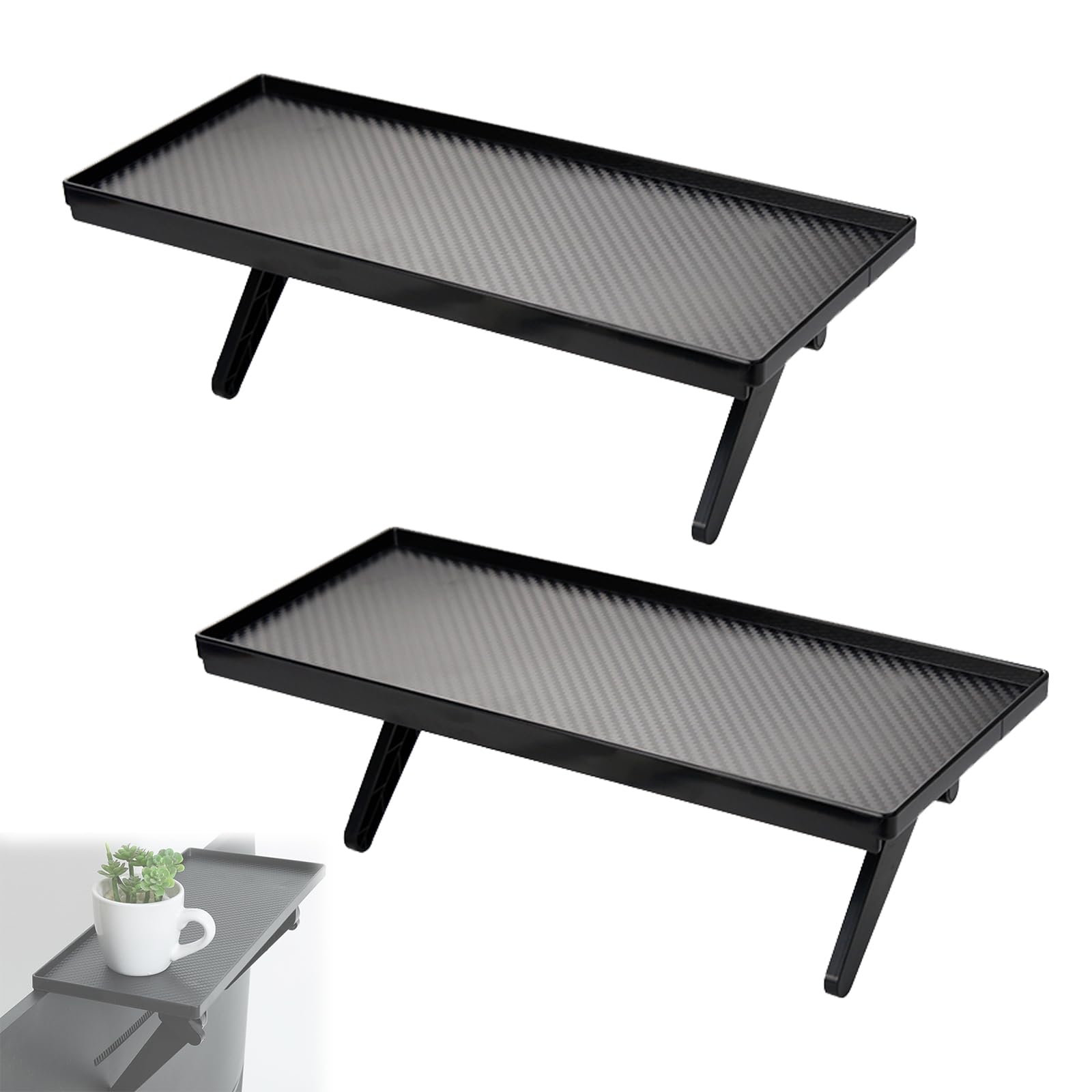 

BTtime Display Board, Set of 2, Behind-the-TV Storage Rack, TV Board, Small Item Table, Storage Shelf, Monitor, Desk, Above-the-Display Storage,