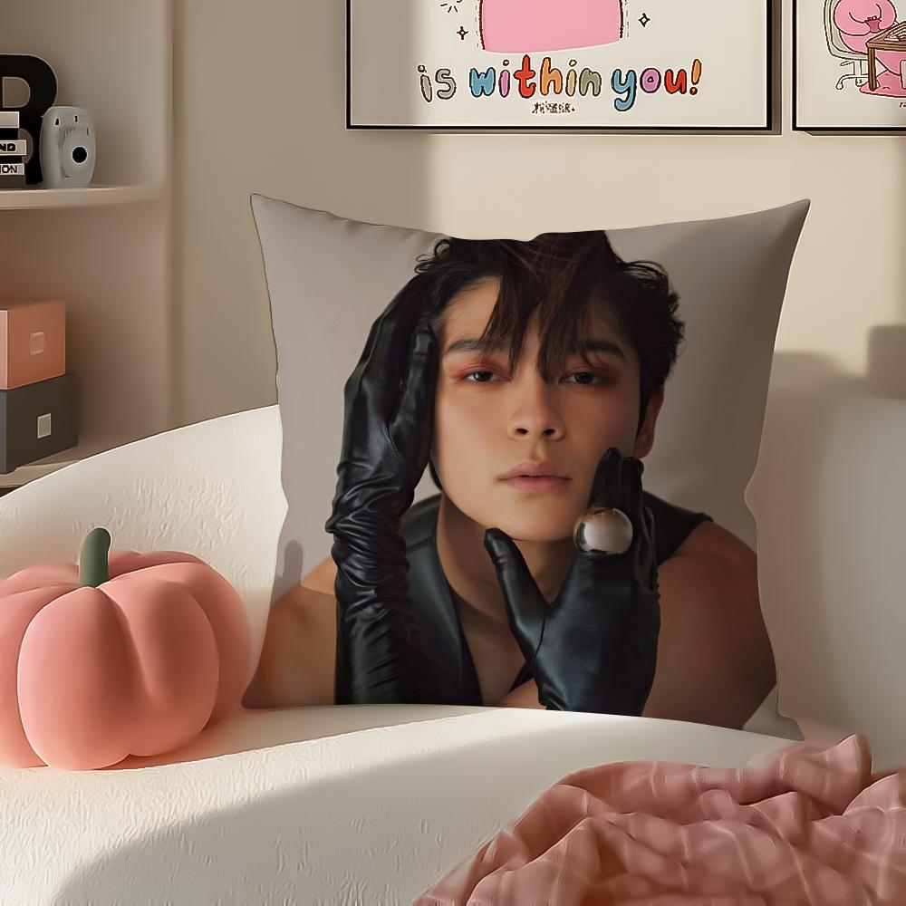 Handsome Actor GGordon Maeda Cushion Cover Pillowcase Short Plush Invisible Zipper Room Sofa Cushion Cover