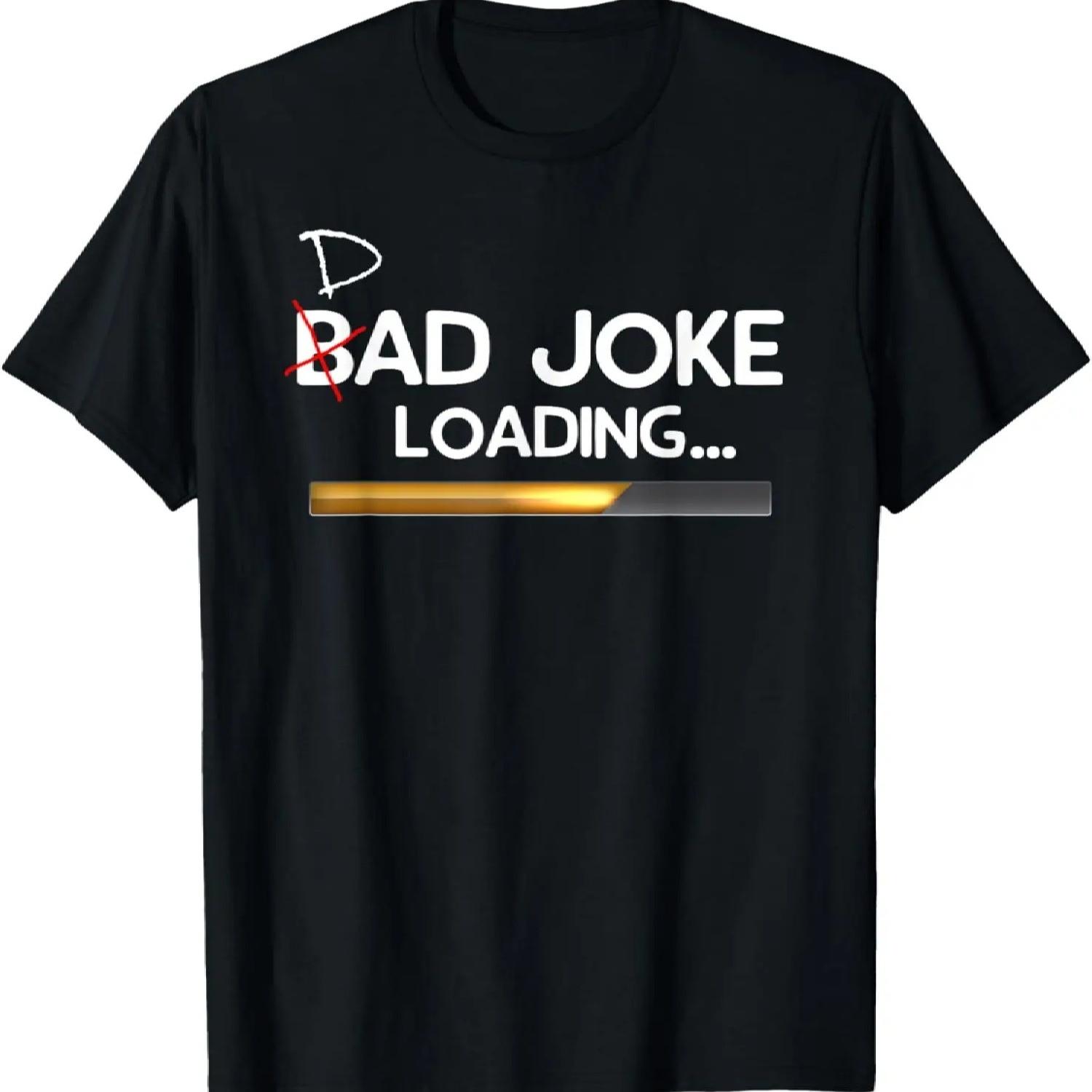 

Dad Joke Loading Shirt, Funny Father T-Shirt XXXXXL чорний