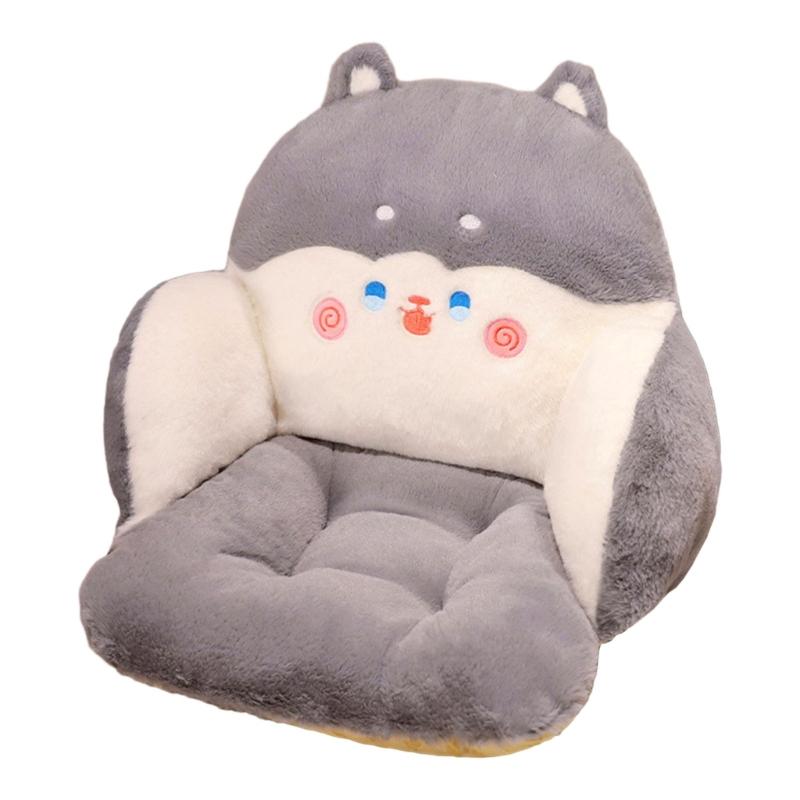 Cute Animal Throw Pillow for Bed/Sofa/Floor Backrest Soft and Supportive Cushion for Reading, Watching TV Lumbar Support
