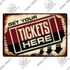 Decor Cinema Vintage Metal Plaque Metal Sign Tin Sign Iron Poster for Movie Theater Club Living Room Home Wall Decor