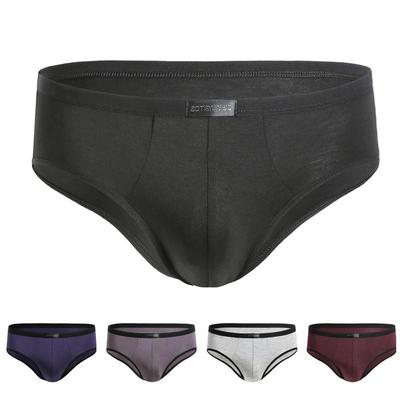Slips Grande Taille Homme Modal Adolescent Taille Moyenne Sous-vêtements Sexy Couleur Unie Sous-vêtements Shorts Respirants L XL 2XL 3XL 4XL 5XL