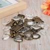 Metall Herz Tropfenförmig Oval Anhänger Basisfassung Glas Kuppeln Schmuck DIY Werkzeug Zubehör