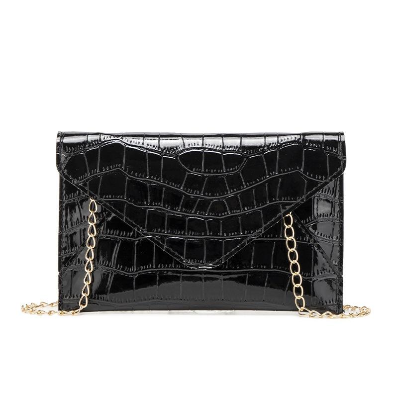 New Fashion Card Bag Clutch Bag Envelope Bag Stone Pattern Multifunctional Waterproof Glossy Retro Card Bag