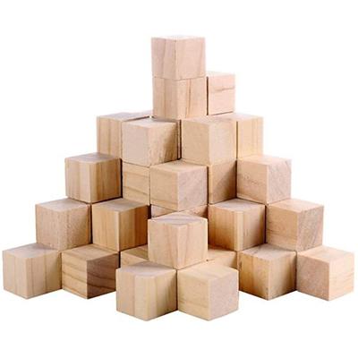 Blocks Hardwood Blocks Number Cubes Natural Solid Cube Square Cubes Wood Blocks Wooden Cubes
