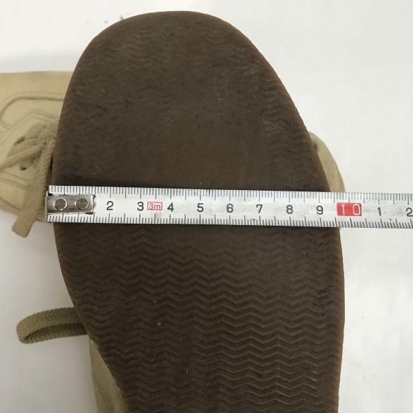 Burberry LONDON Leather Shoes Sneakers Beige Tan Check Pattern Size 24.5(USED)