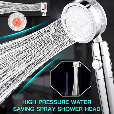 Pommeau de douche à main haute pression avec interrupteur de pause marche/arrêt Pommeau de douche à effet de pluie rotatif à 360 degrés Pommeau de douche de massage pressurisé à main