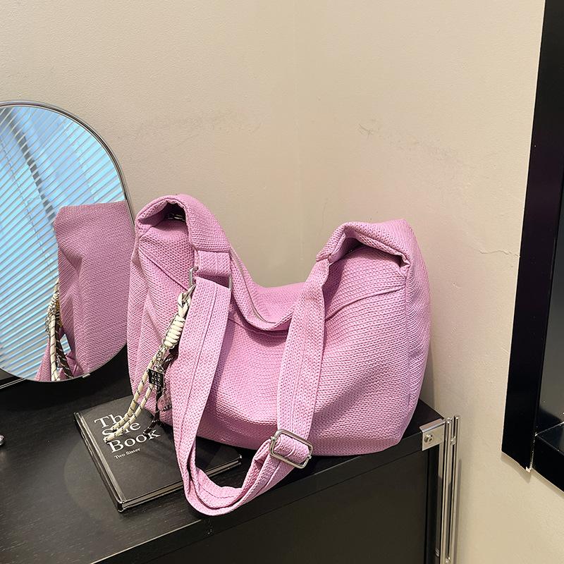 Casual bag women's new trendy fashion shoulder bag large capacity messenger commuter dumpling bag