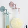 Storage Hook Punch-free 360 Degree Rotation 5 Hooks Wall Hanging Hook Towel Rack Kitchen Organizer for Bathroom