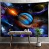 Astronaut Univers Mond Wandteppich Wandbehang Boho Hippie Tapiz Wohnzimmer Ästhetik Zimmer Heimdeko