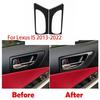 For Lexus IS 2013-2022 300 350 Carbon Fiber Front Door Interior Handle Cover 2pc