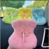 Mini Plush Doll Safety Seat Kawaii Labubu Idol Kpop Doll Plush Seat Car Air Aromatreatment Decoration Car Ornament Gifts