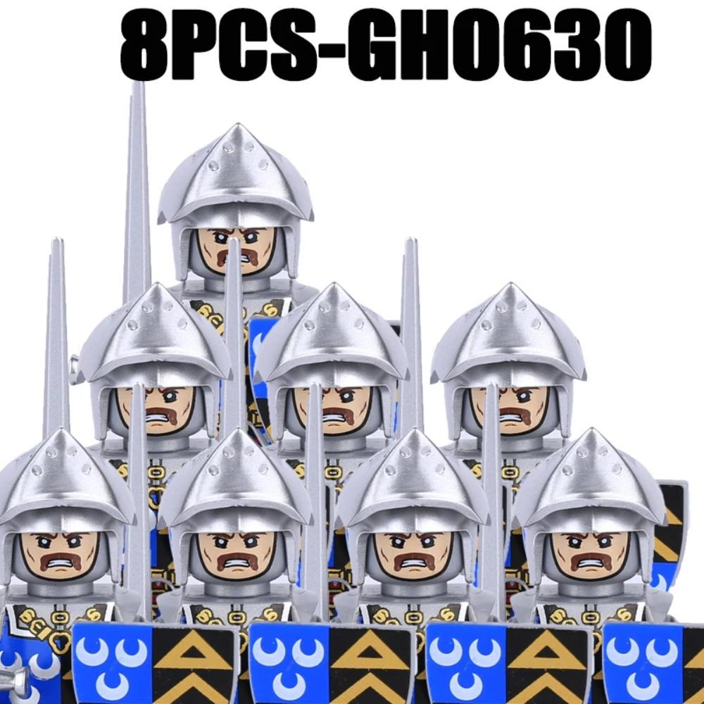 Medieval Military Europe King Soldier Figures Building Blocks Castle Lion Knight Sword Infantry Weapon Warrior Bricks Toys Gifts