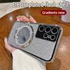 For Samsung Galaxy S22 Ultra Mirror Electroplate Lens Protector Case For Samsung S22 Plus Magnetic Bracket Bumper Glitter Cover