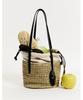 Athe Vanessabruno Mixed Color Raffia Shoulder Bag S Aaba6F804Bk