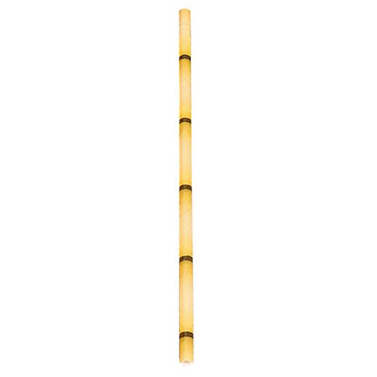 50Pcs Paper Straw Flat Mouth Bright Color Bamboo Pattern No Odor Eco-friendly Drinking Long Tropical Party Beverage Straw for Club