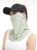 Women's UV Protection Ice Silk Neck Gaiter - Summer Ear-Hanging Face & Neck Guard for Outdoor Activities