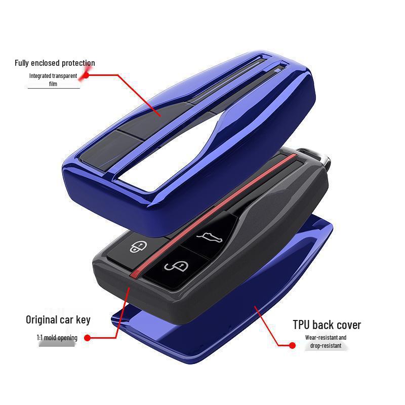 Premium Hongqi H9/HS5/HS7 Key Case with Male Buckle - Elegant Interior Car Decoration for Women