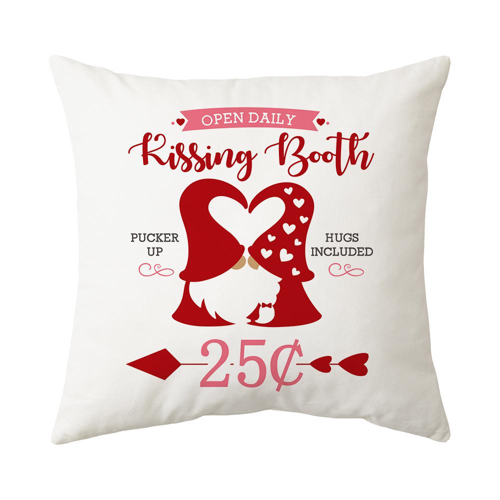 Valentine's Day Pillow New Sofa Cushion Bedside Backrest Plush Pillow Cover Shopee