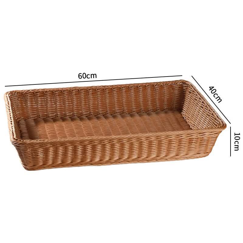 Imitation Rattan Plastic Storage Basket