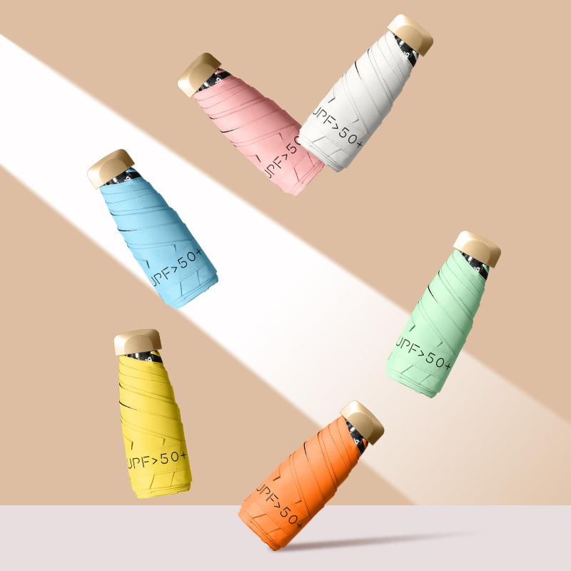 Flat 50% Off Sun Protection Parasol, WOMEN'S Sun Umbrella, Anti-UV, Sunny and Rainy Dual-use Umbrella, Pocket Umbrella, Port