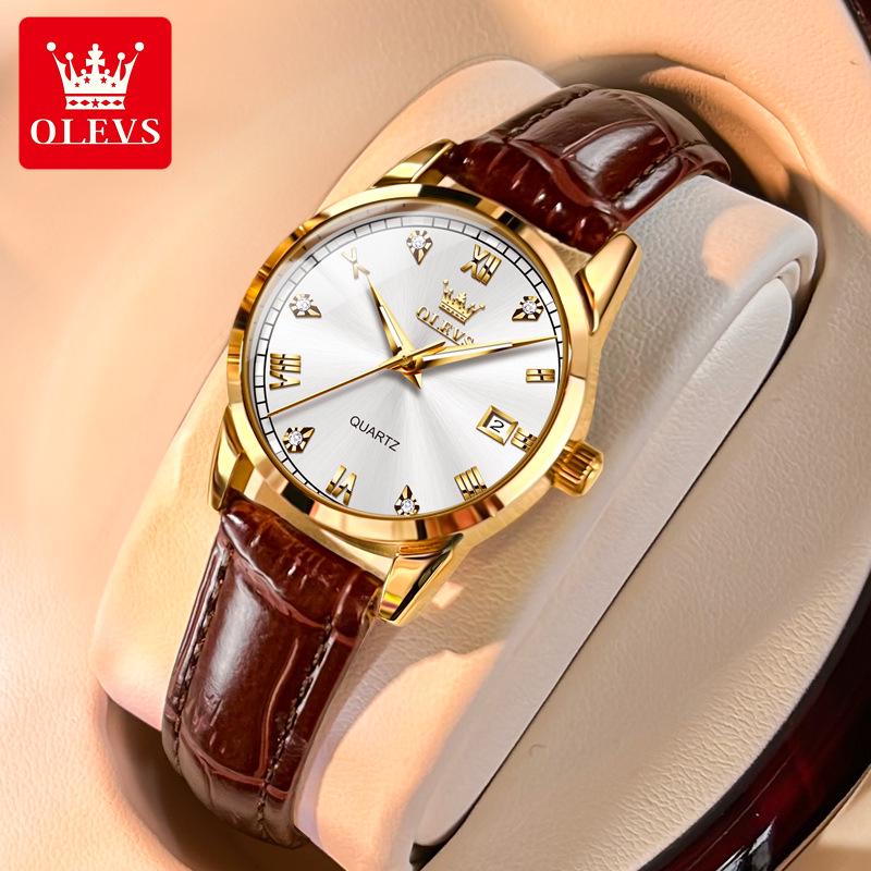 Celebrity Endorsed Women's Dual Calendar Waterproof Quartz Watch