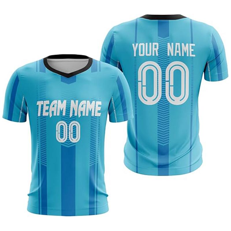 Men's Personalized Name Team Name Number T-shirt Custom Football Jersey