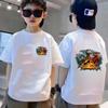 Childrens Summer Cotton TShirt Jurassic World Park Dinosaur Cartoon Print Casual TShirt Cool and Breathable Outdoor Style