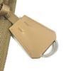 PRADA B9223 triangle logo Vertical Tote Bag Shoulder Bag Nylon Beige