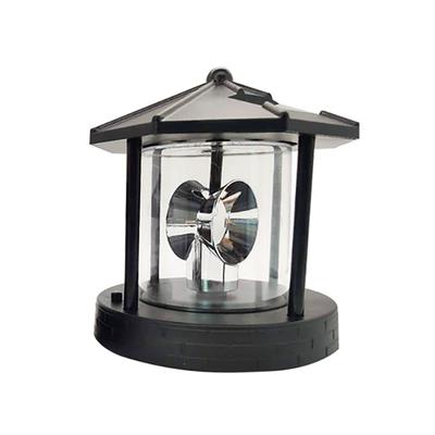 Led Rotating Lighthouse Beacon Lamp Rotating Outdoor Decorative Lamp Energy Saving Solar Landscape