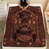 1Pc Satan's Pentagram Print Flannel Blanket, High quality Comfortable for All Seasons, Home Decor, Warmth and Comfort, Perfect for Christmas Gifts138