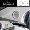 Silver Steel Interior A Pillar Air Vent Outlet Cover For Kia Carnival -2024