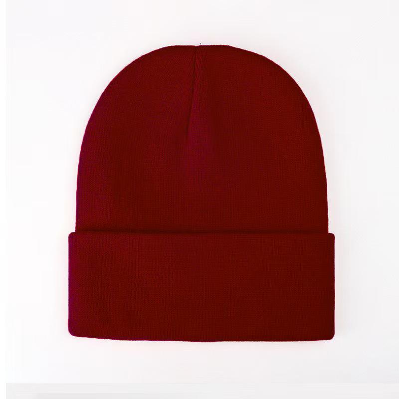 Fluorescent Knit Wool Hat: Versatile, Trendy, Solid Color for Men & Women, Perfect for Autumn & Winter. Warm Pull-On Candy Color Cold-Weather Hat.