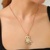 Chic Rhinestone Owl Pendant Necklace - Light Luxury Jewelry 