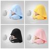 Ice Silk Hooded Neck Pillow Soft U-Shaped Pillow 360° Full Support Travel  Pillow  Airplane