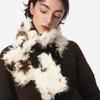 New warm autumn and winter imitation lamb wool scarf women's double-sided light luxury shawl cross versatile fashion scarf fur collar