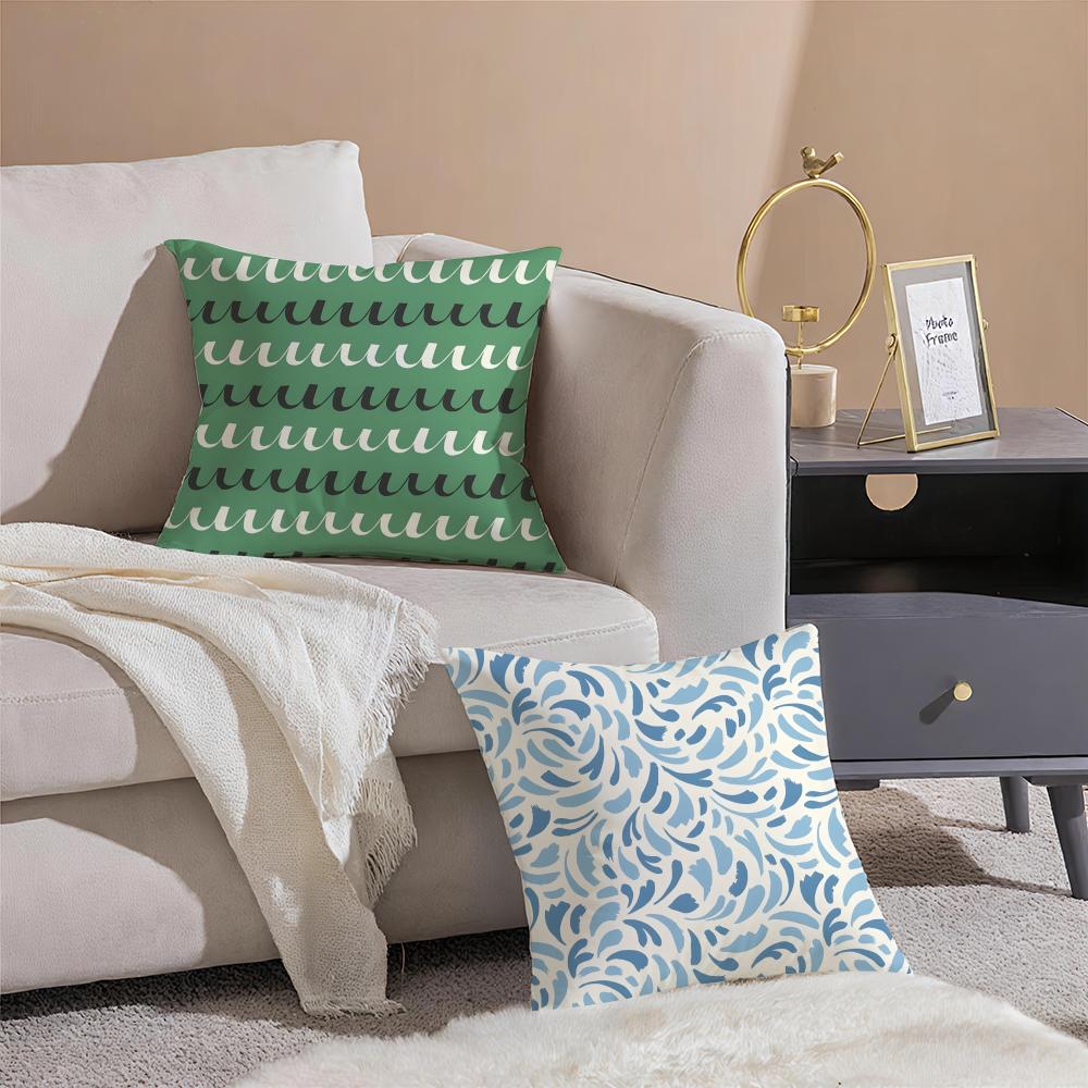 AAriana MMartin New British Pattern Cushion Cover Throw Pillow Cover Hidden Button Durable Polyester Chair Cushion