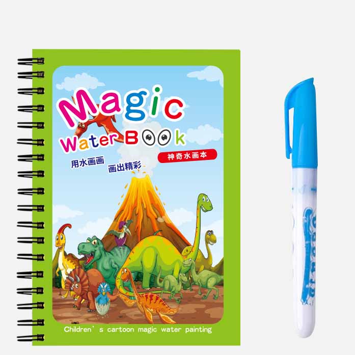 Magic Water Drawing Book Kids Reusable DIY Doodle Coloring Toy Mess-Free No Ink Needed Perfect for Toddlers Preschoolers
