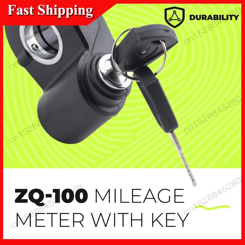 -ABUB ZQ-100 Mileage Meter With Key Speed Adjustable Electric Scooter Meter 6 Pin Display For Electric Scooter Dashboard чёрный