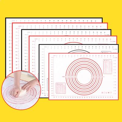 Non-Stick Silicone Kneading Dough Mat Grill Baking Mat Pizza Dough Maker Pastry Kitchen Cooking Gadgets Bakeware Table Pad Sheet