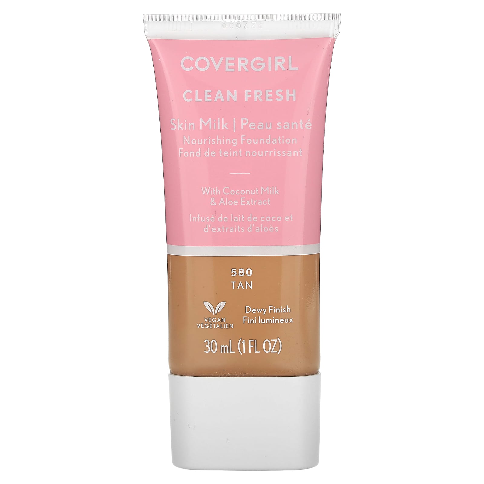 Covergirl, Clean Fresh, питательная тональная основа Skin Milk, оттенок 580 Tan, 1 жидкая унция (30 мл)