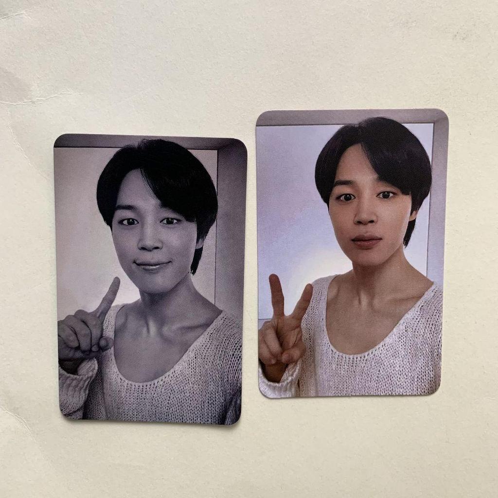 [USED] BTS Lakidro Universal JIMIN FACE Limited Winning Trading Cards 2 Pieces