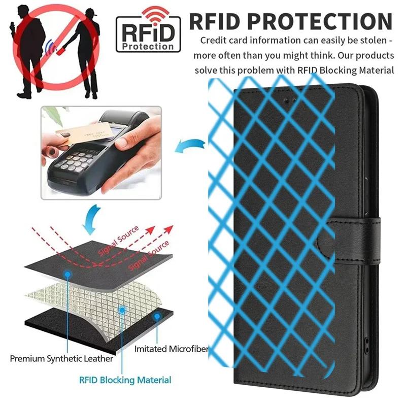 Case Moto G Play 5G 2024 Funda for Motorola G54 G84 G85 G Power Stylus 2023 G Pure 2021 G24 G04 Anti-theft Leather Wallet Shells
