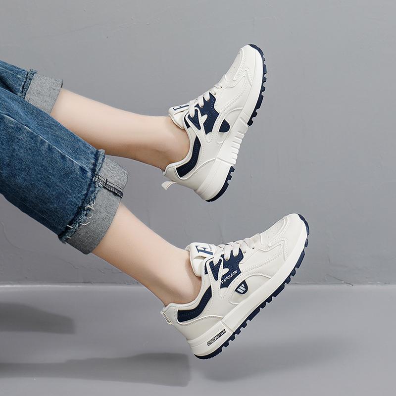 Spring New Breathable Women's Shoes Students Platform Ladies Sneakers Mesh Fashion Lady Flats for Outdoor Sports Shoes