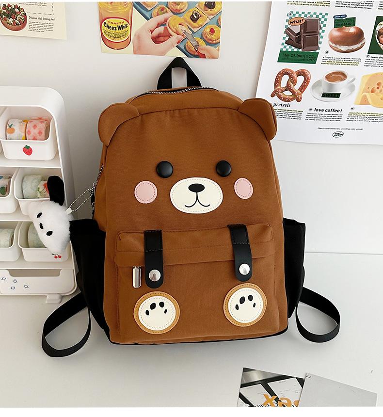 New Female High School Student Cute Panda Backpack Campus Versatile Funny Girl Backpack