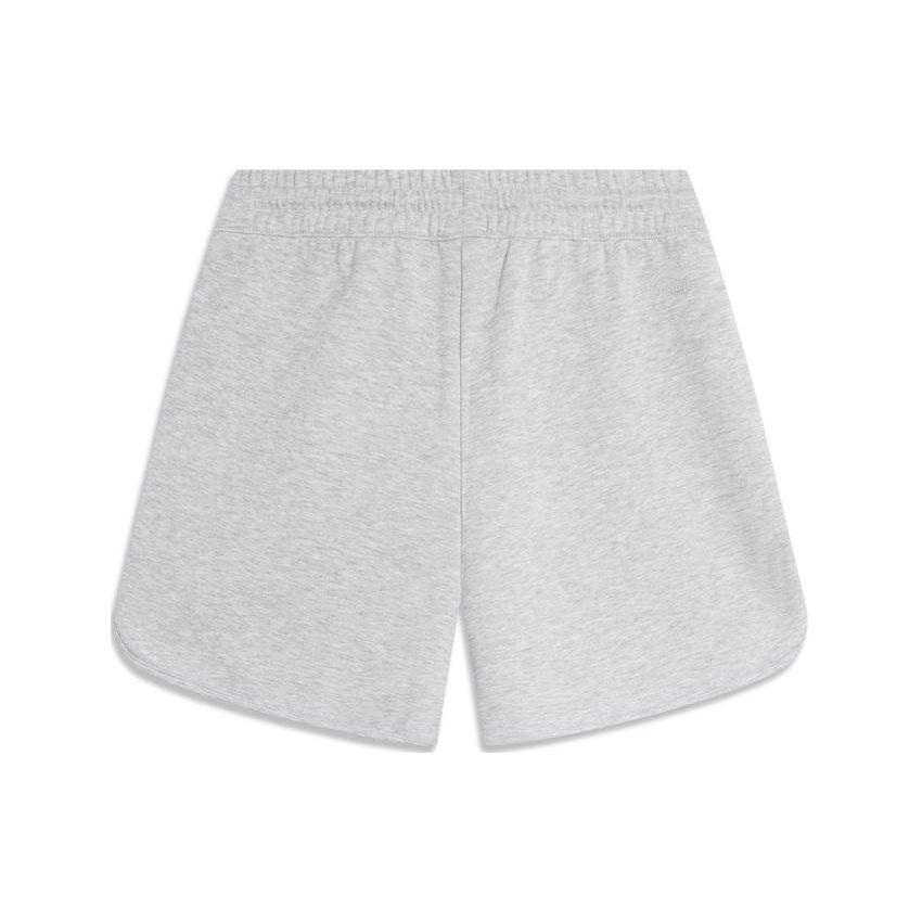 Li Ning X Disney Sampu Rabbit Collaboration Series Solid Color Lace-Up Straight Casual Shorts Women shorts Gray AKSU712-2